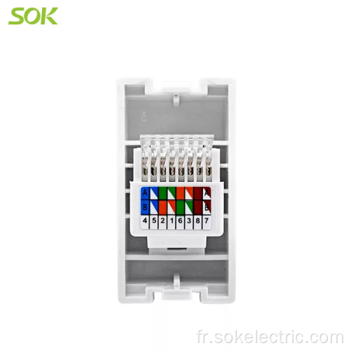 Prise RJ45 LAN Modulaire Cat 6